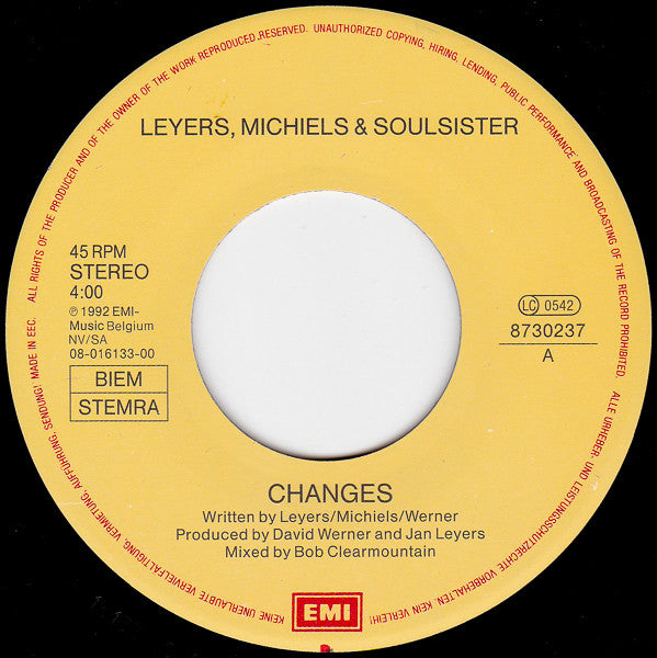 Soulsister : Changes (7", Single)