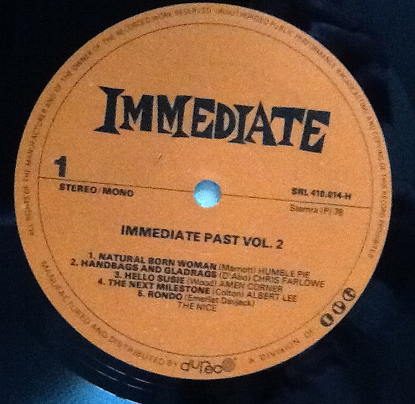 Various : The Immediate Past Vol. 2 (LP, Comp)