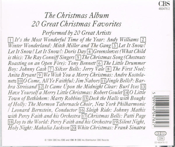 Various : The Christmas Album: 20 Great Christmas Favorites By 20 Great Artists (CD, Comp, RE)
