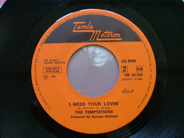 The Temptations : Runaway Child, Running Wild (7", Single, Mono)