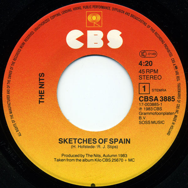 The Nits : Sketches Of Spain (7", Single)