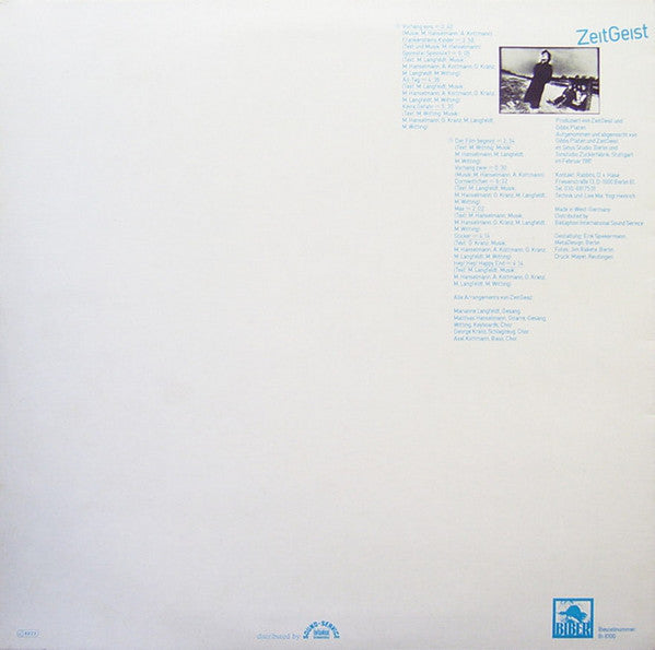 ZeitGeist (4) : ZeitGeist (LP, Album, Blu)