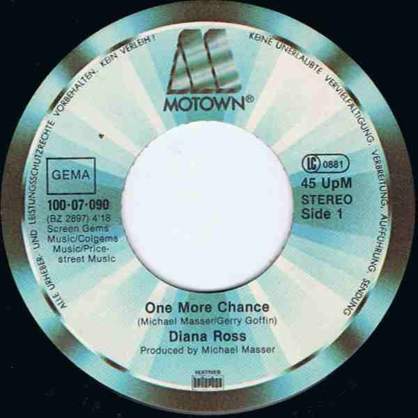 Diana Ross : One More Chance (7", Single)