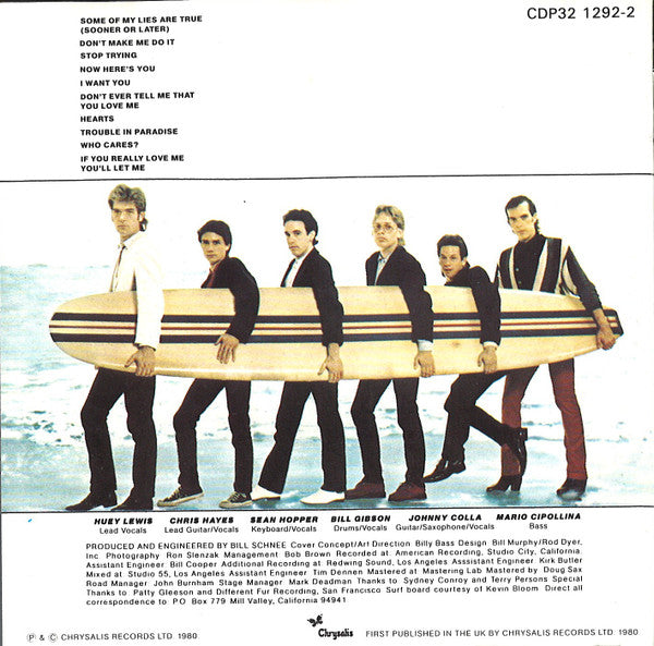 Huey Lewis & The News : Huey Lewis And The News (CD, Album, RE)