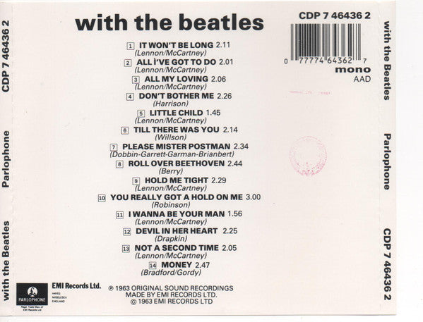 The Beatles : With The Beatles (CD, Album, Mono, RE)