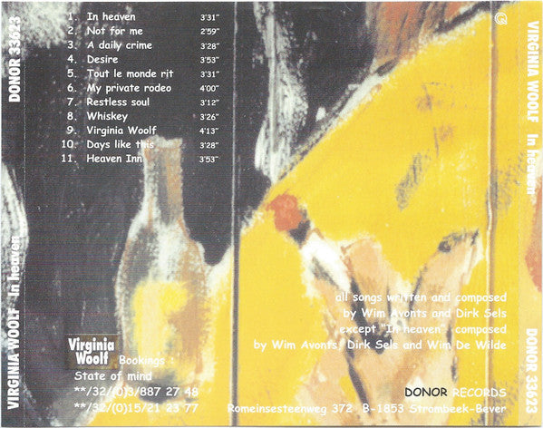 Virginia Woolf (2) : In Heaven (CD, Album)