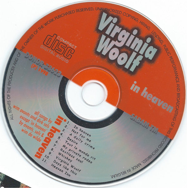 Virginia Woolf (2) : In Heaven (CD, Album)