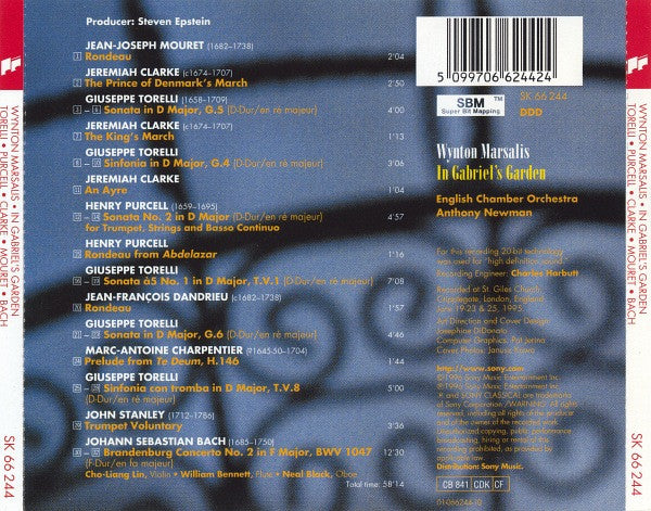 Wynton Marsalis, English Chamber Orchestra : In Gabriel's Garden (CD)