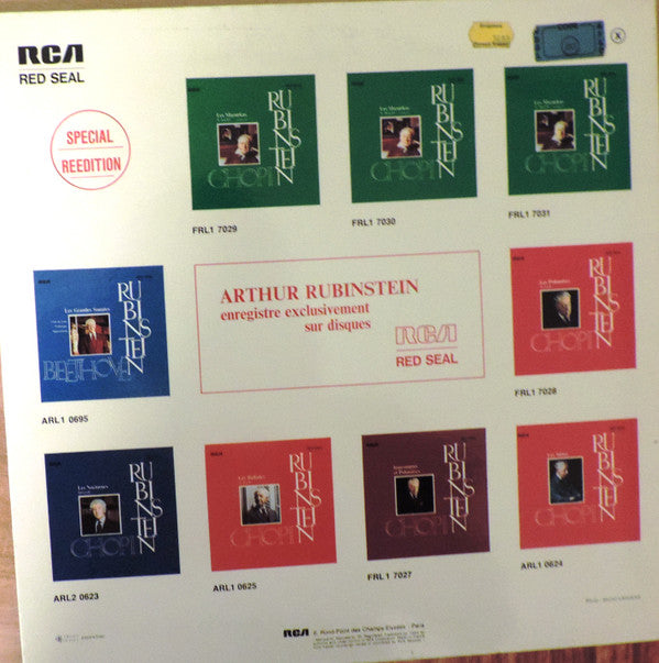 Arthur Rubinstein, Frédéric Chopin : Les Mazurkas Nos 18 à 33 (Volume 2) (LP, Album, RE)