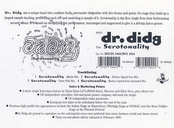 Dr. Didg : Serotonality (12", Single)