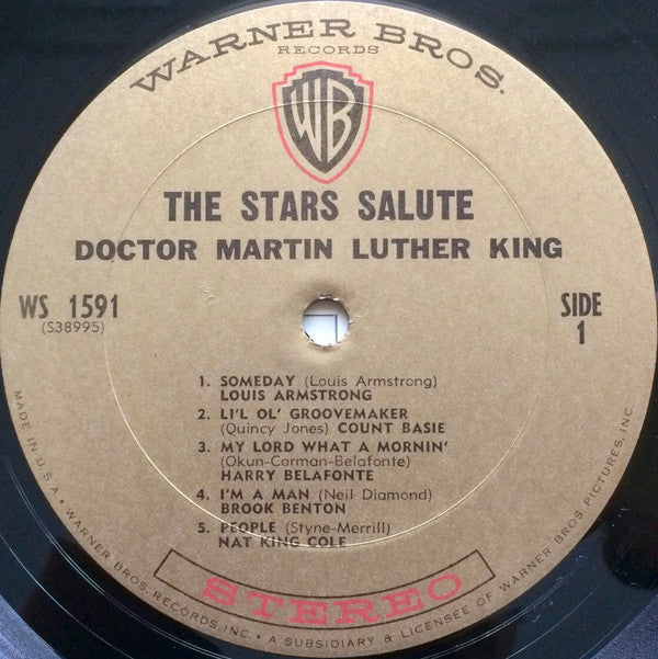 Various : The Stars Salute Dr. Martin Luther King (LP, Comp, Ter)