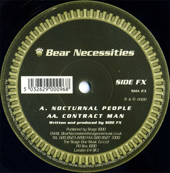 Side FX (2) : Nocturnal People / Contract Man (12")