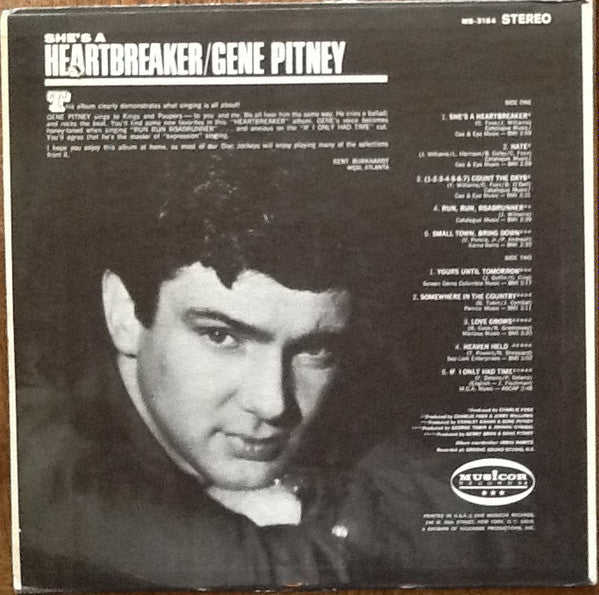 Gene Pitney : She's A Heartbreaker (LP, Album, Mon)