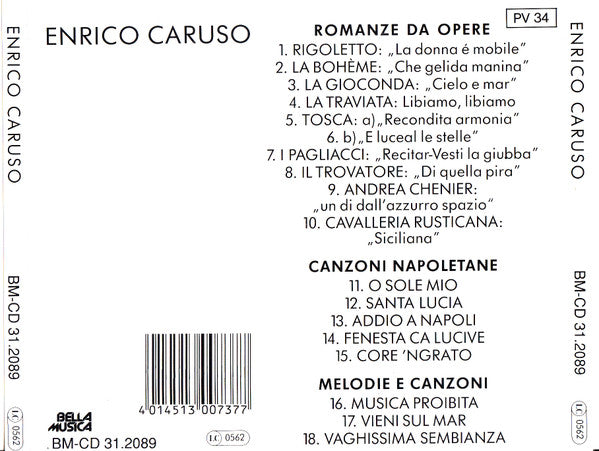 Enrico Caruso : Enrico Caruso (CD, Comp)