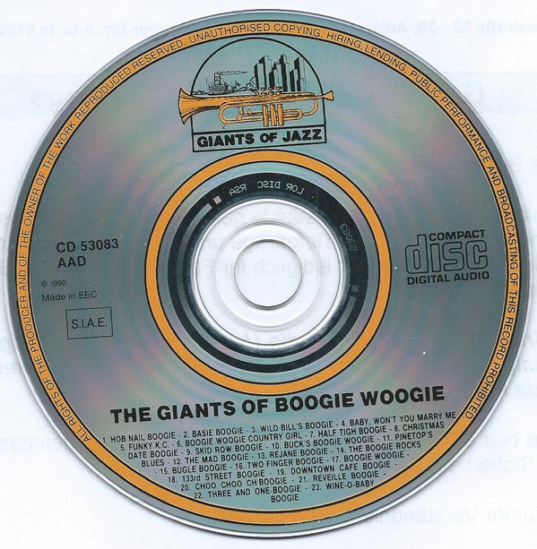 Various : The Giants Of Boogie Woogie (CD, Comp)