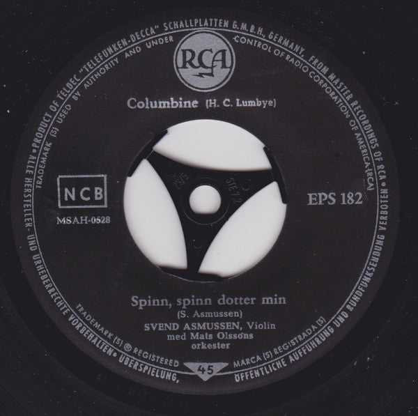 Svend Asmussen, Mats Olssons Orkester : Columbine (7", EP)