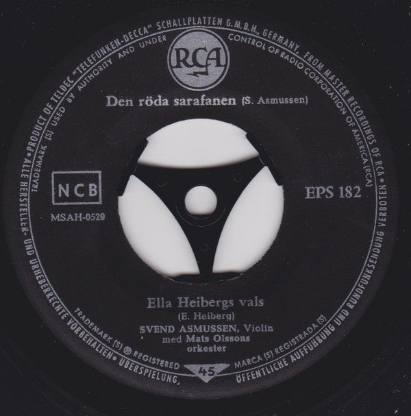 Svend Asmussen, Mats Olssons Orkester : Columbine (7", EP)