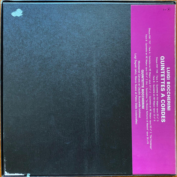 Luigi Boccherini, Quintetto Boccherini : Quintettes À Cordes (2xLP + Box)