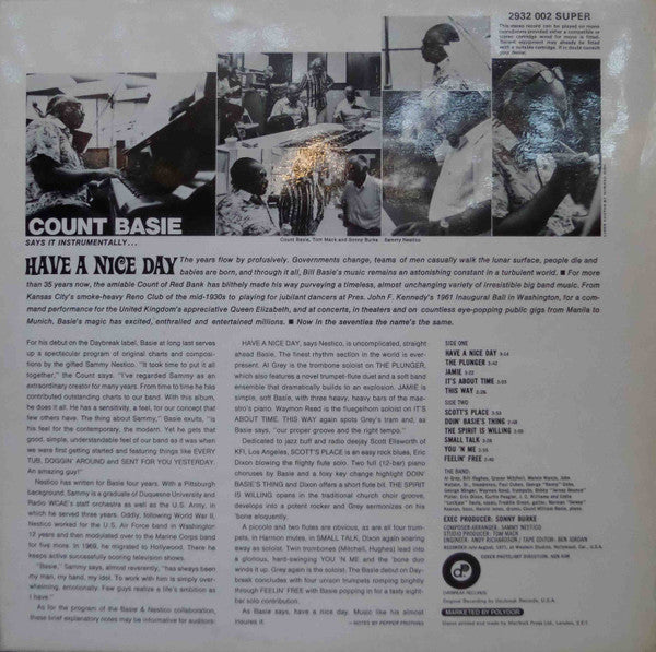 Count Basie : Have A Nice Day (LP, Album)