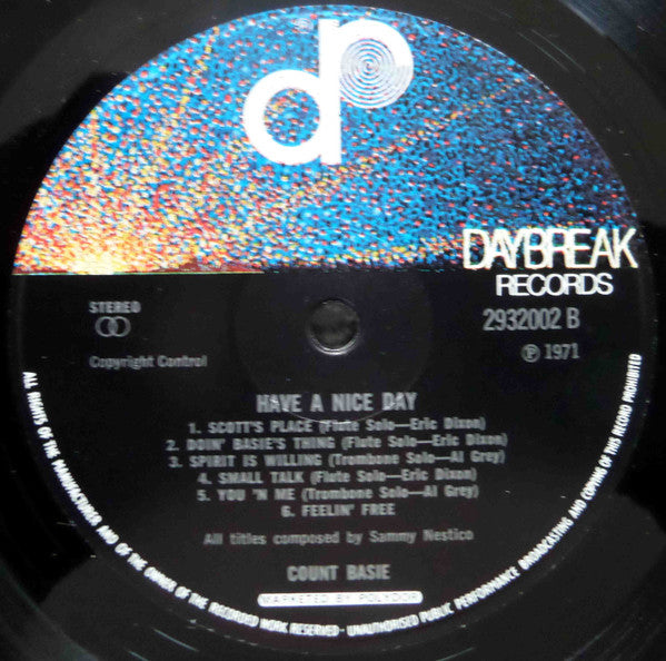 Count Basie : Have A Nice Day (LP, Album)