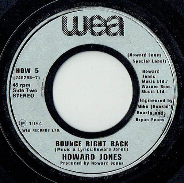 Howard Jones : Like To Get To Know You Well (7", Single, Lar)