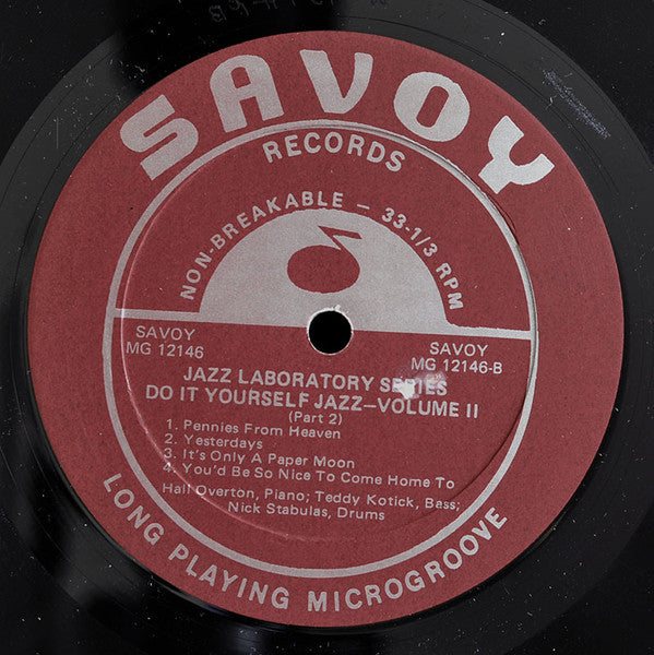 Hall Overton : Jazz Laboratory Series Vol. 2 (LP, Album, Mono, RE)