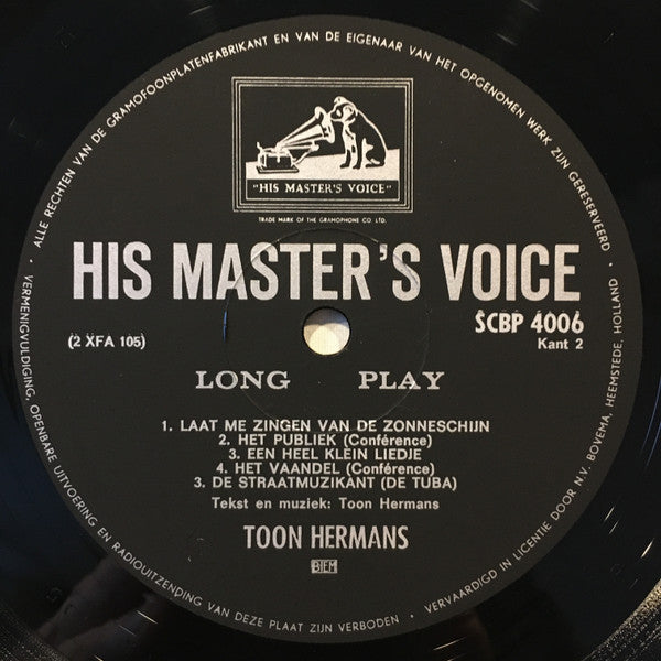 Toon Hermans : Hoogtepunten Uit Toon Hermans One Man Show (LP, Comp, Club)
