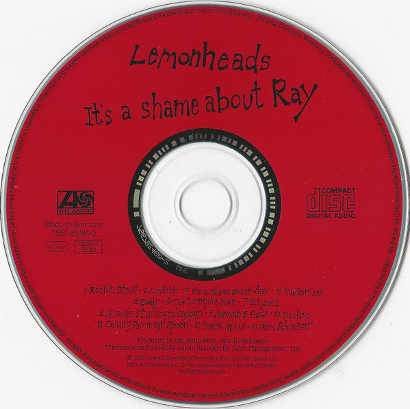 The Lemonheads : It's A Shame About Ray (CD, Album, RE)