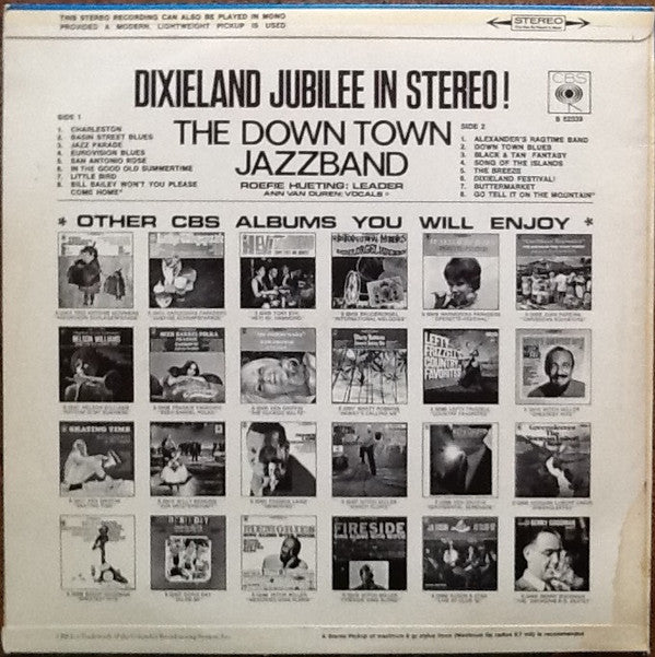 The Down Town Jazz Band Lead By Roefie Hueting : Dixieland Jubilee In Stereo! (LP, Album)