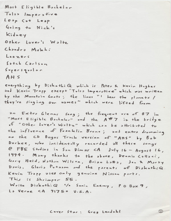 Diskothi-Q : The Wandering Jew (LP, Album)