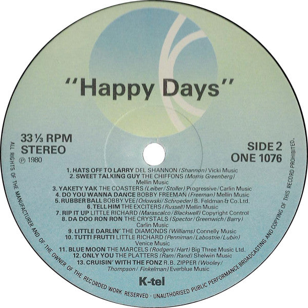Various : Happy Days (LP, Comp)