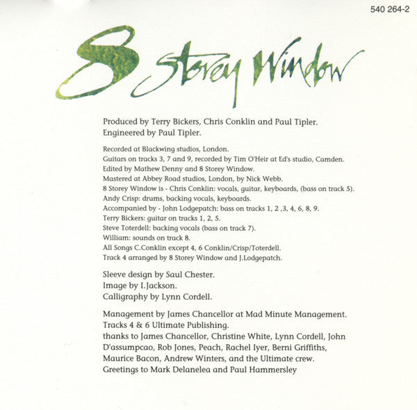 8 Storey Window : 8 Storey Window (CD, Album)