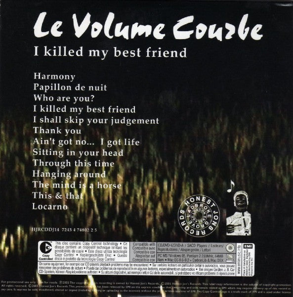 Le Volume Courbe : I Killed My Best Friend (CD, Album, Copy Prot., Promo)