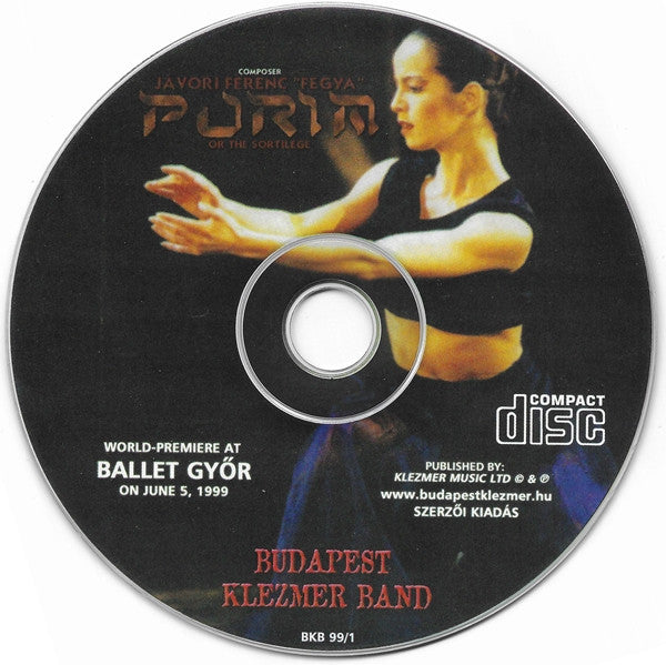 Jávori Ferenc, Budapest Klezmer Band : Purim or the Sortilege (CD, Album)
