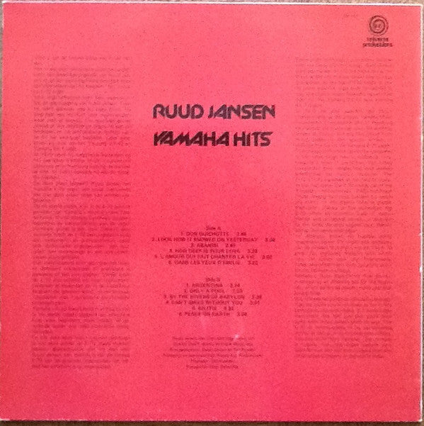 Ruud Jansen (2) : Yamaha Hits (LP, Album)
