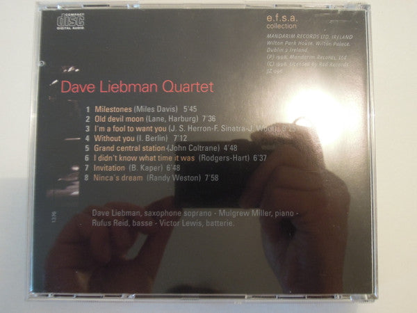Dave Liebman Quartet : Jazz Masters (100 Ans De Jazz) (CD, Album, RE)