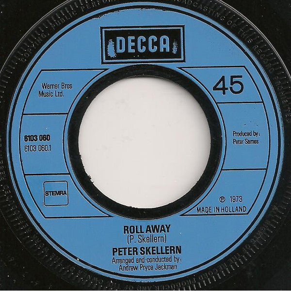 Peter Skellern : Roll Away / Somebody Call Me Tonight (7", Single)