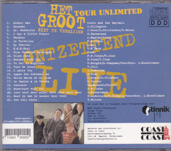 Het Groot Niet Te Vermijden : Tour Unlimited (CD, Album)