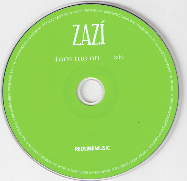 Zazí : Turn Me On (CD, Single, Ltd, Promo)