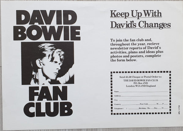 David Bowie : ChangesOneBowie (LP, Comp)