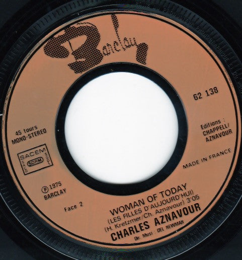Charles Aznavour : You (7", Single)