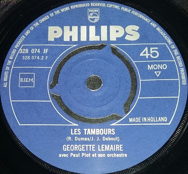 Georgette Lemaire Avec Paul Piot Et Son Orchestre : A Quoi ça Sert D'Avoir Vingt Ans (7", Single, Mono)