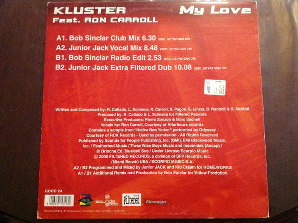 Kluster Feat. Ron Carroll : My Love (12")