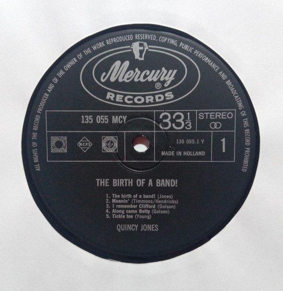 Quincy Jones : The Birth Of A Band (LP, Album)