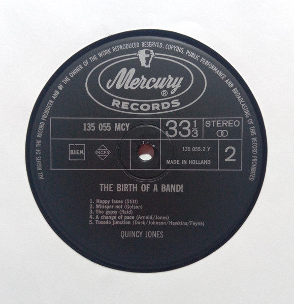 Quincy Jones : The Birth Of A Band (LP, Album)