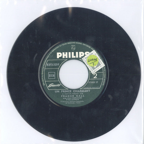 France Gall : Dis A Ton Capitaine / Un Prince Charmant (7", Mono, Jukebox, Car)