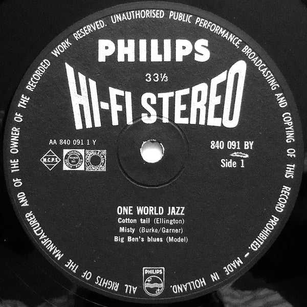 Various : One World Jazz (LP, Album)