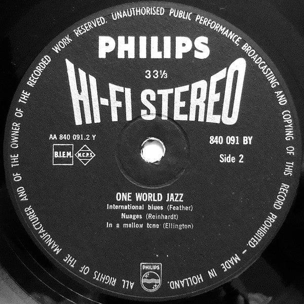 Various : One World Jazz (LP, Album)