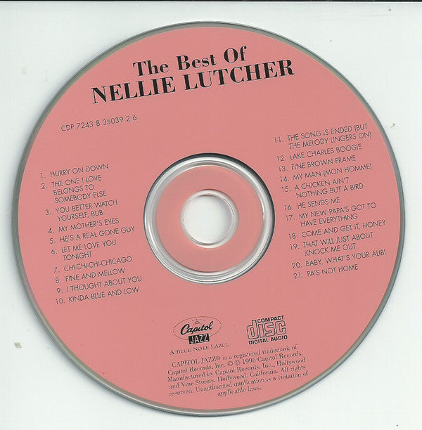 Nellie Lutcher : The Best Of Nellie Lutcher (CD, Comp)