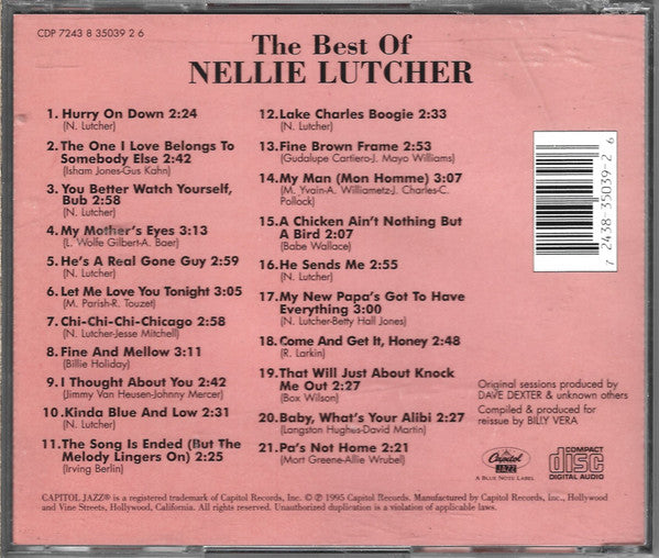 Nellie Lutcher : The Best Of Nellie Lutcher (CD, Comp)